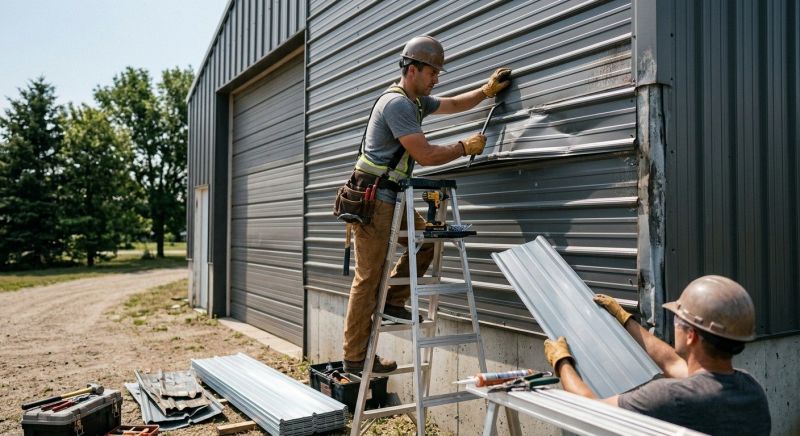 Our team working on Siding Service projects in Meriwether County, GA
