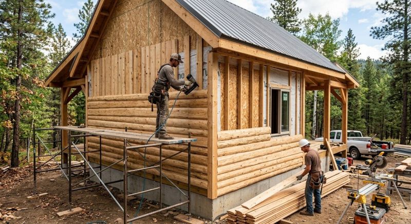Log Siding Installation in Junction City, GA