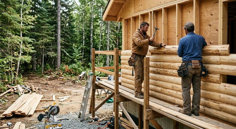 Log Siding Installation in Junction City, GA