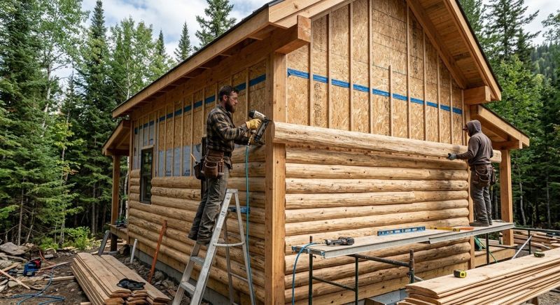 Log Siding Installation in Junction City, GA