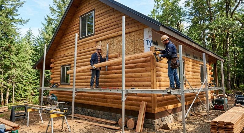 Log Siding Installation in Junction City, GA