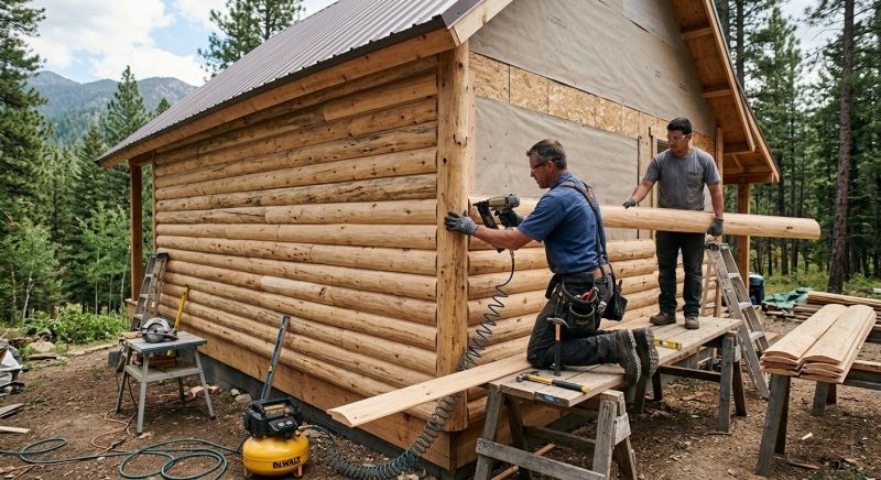 Log Siding Installation in Meriwether County, GA