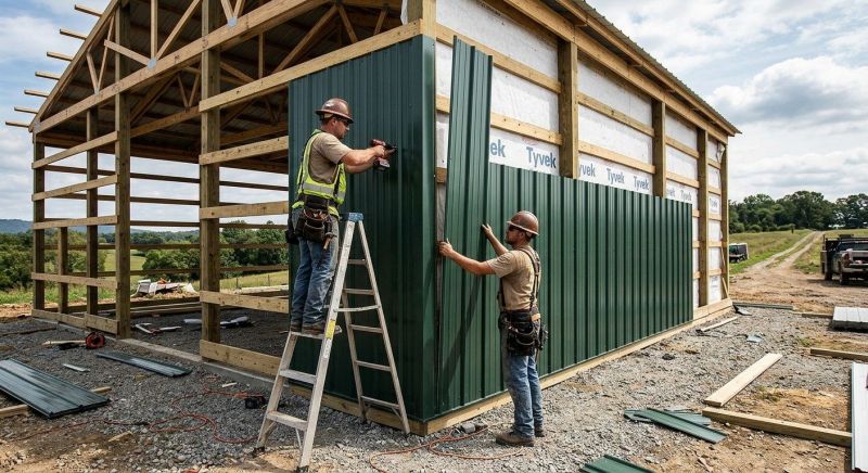 Metal Barn Siding Installation in Meriwether County, GA