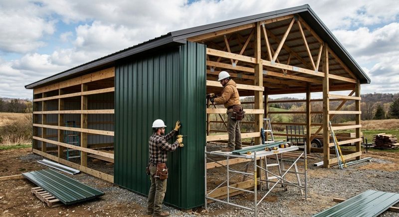 Metal Barn Siding Installation in Meriwether County, GA
