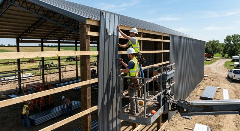 Metal Barn Siding Installation in Meriwether County, GA