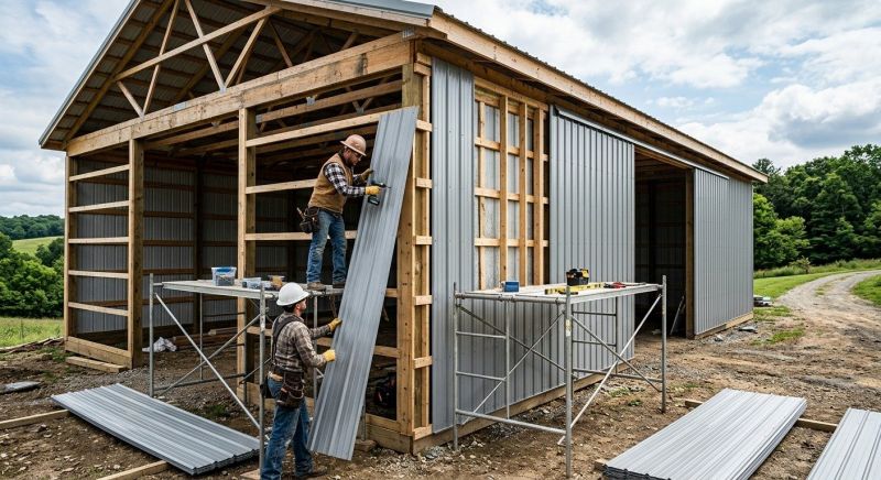 Pole Barn Siding Installation in Meriwether County, GA