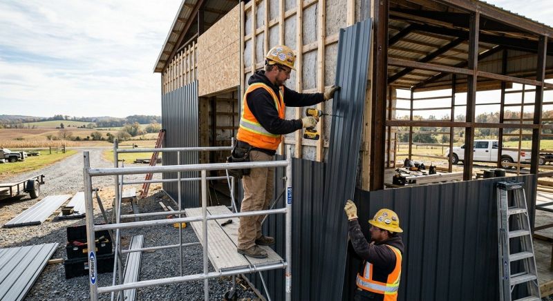 Pole Barn Siding Installation in Meriwether County, GA